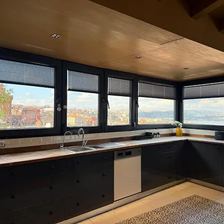 Iconic Sea View Duplex W Terrace In Balat Istanbulská provincie