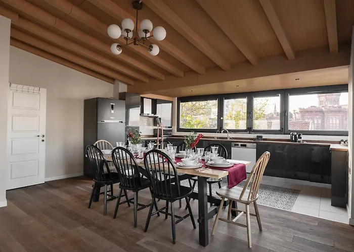 Iconic Sea View Duplex W Terrace In Balat Appartement